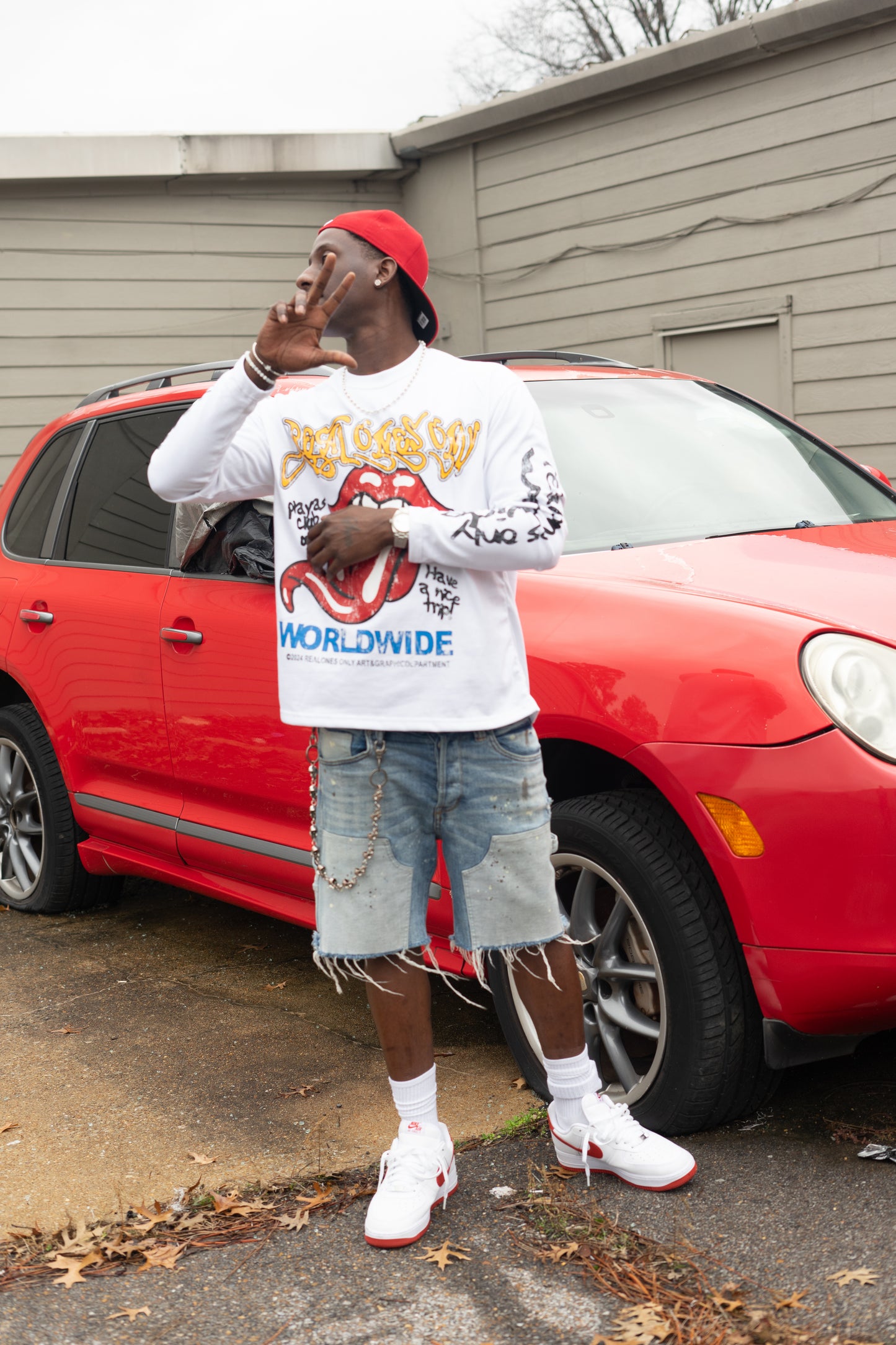 Real Ones Worldwide Long Sleeve Tee (White)