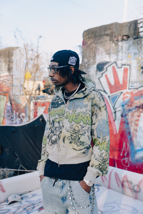 VANDALISM HOODIE (GREY)